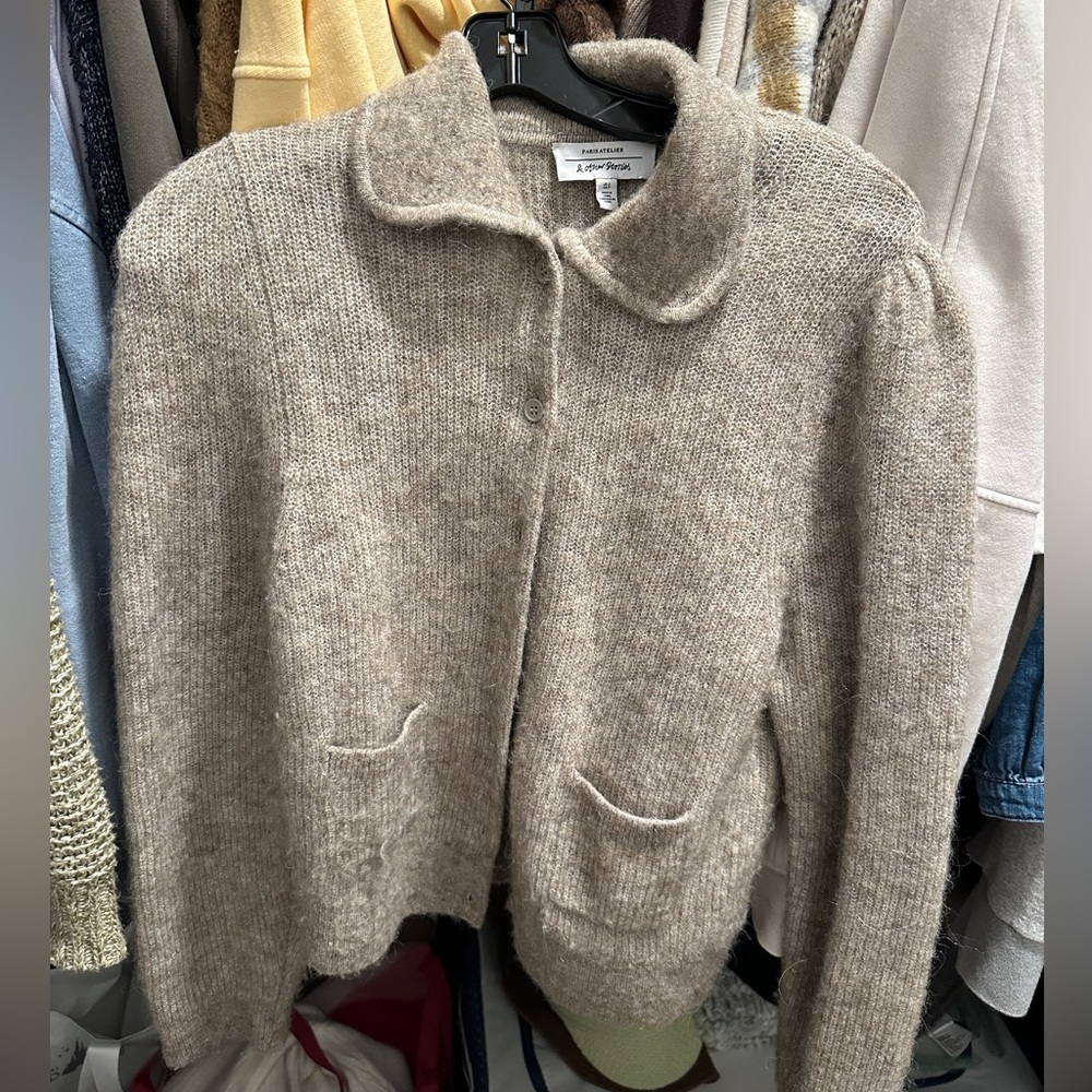 & Other Stories Beige Cardigan Sweater
